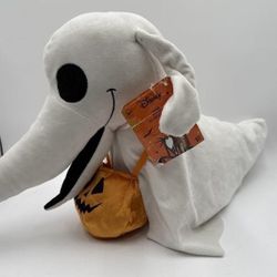 Nightmare Before Christmas 14" Jack Skellington Valentine Plush Doll Red Bow Tie