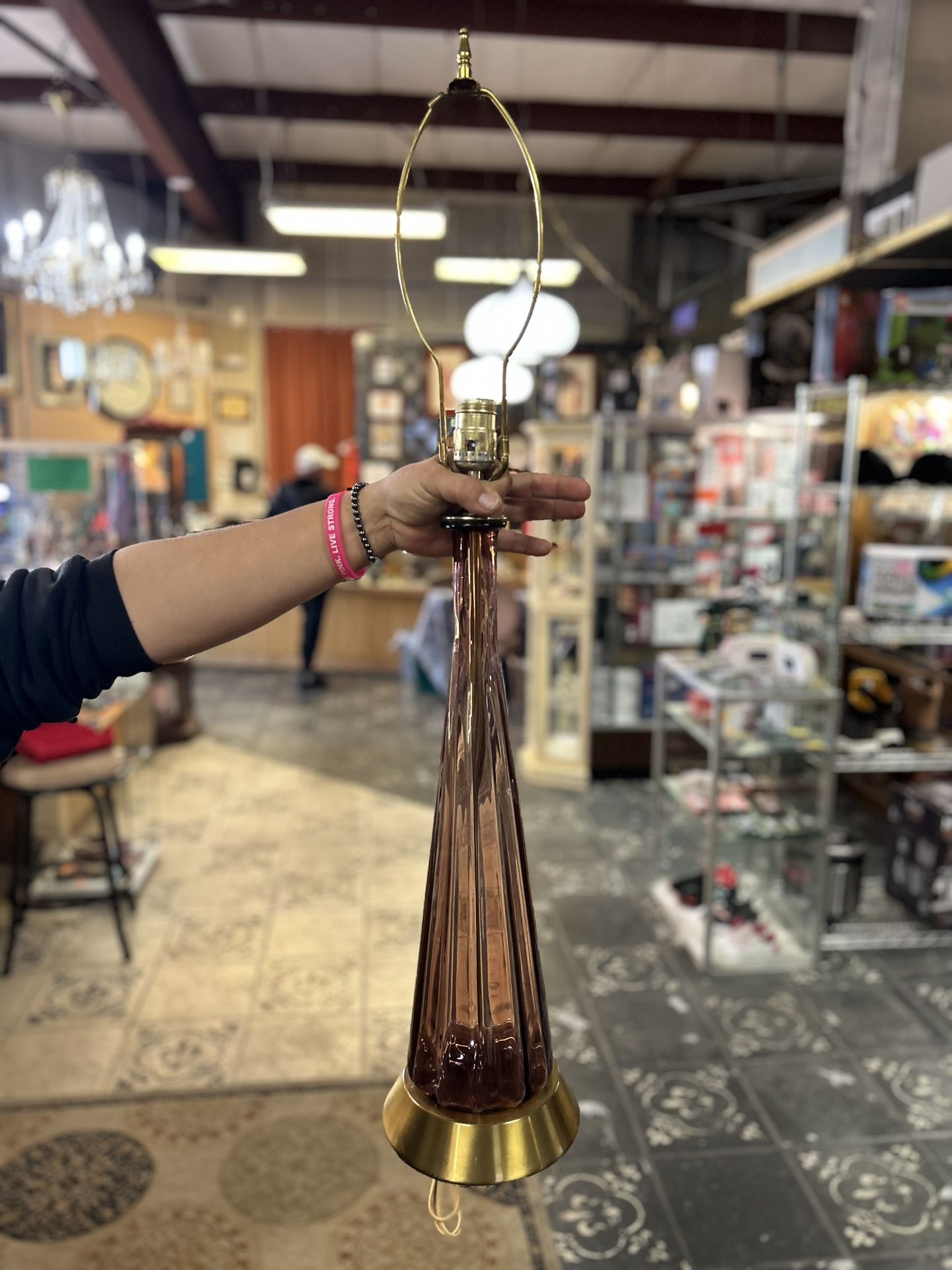 Mid Century Modern Empoli Glass Lamp