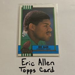 Eric Allen Philadelphia Eagles Hall of Fame CB Topps Card.