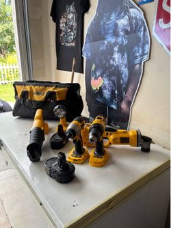 Older battery style Dewalt Toolset
