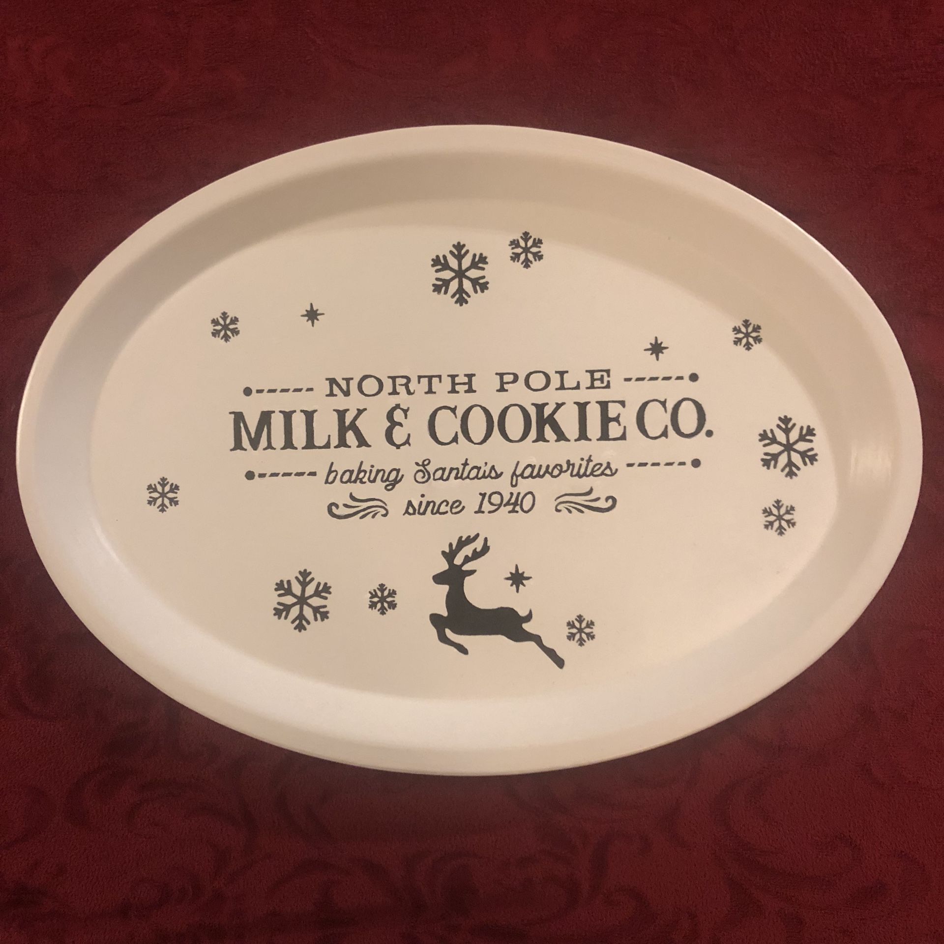 Santa’s Milk And Cookie Platter