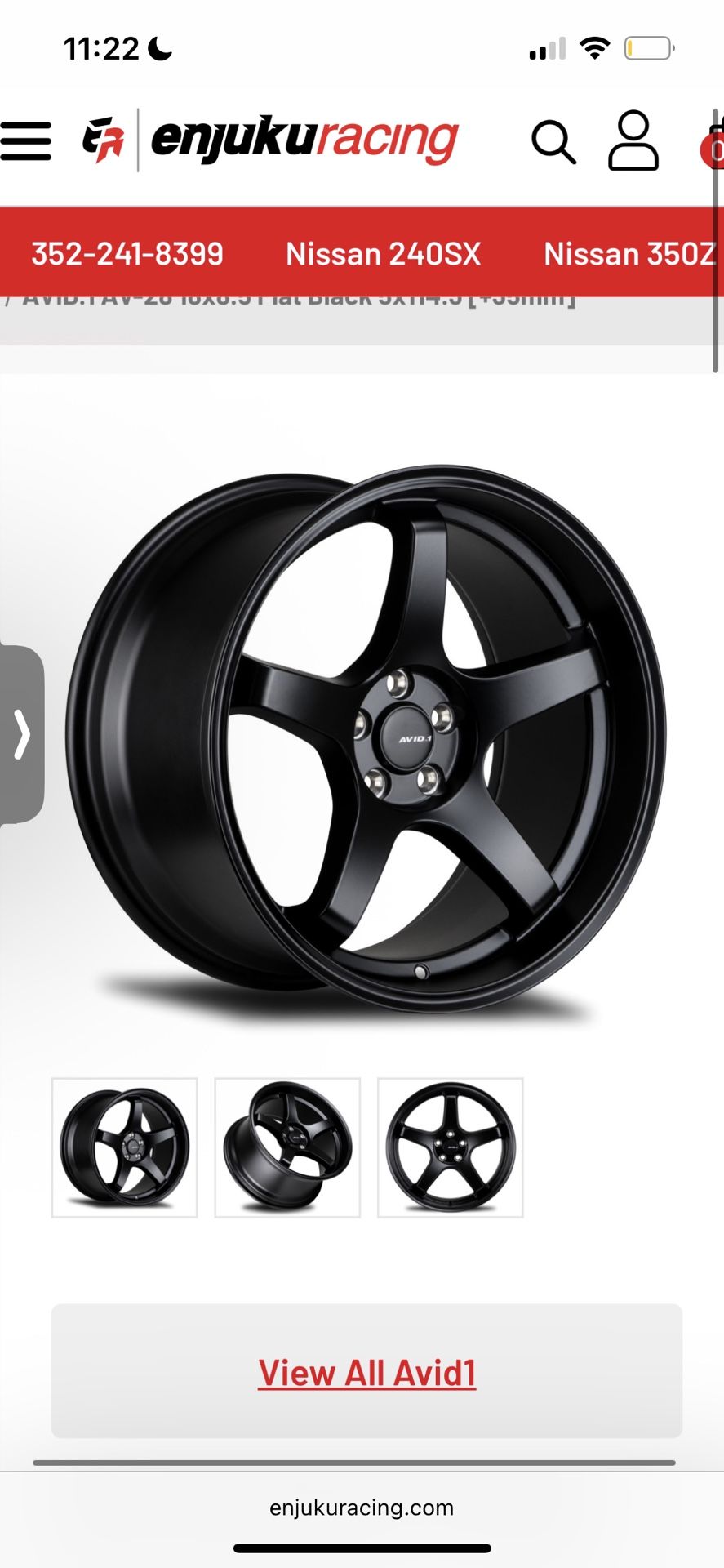 Avid 18x9.5 Offset 18
