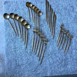 30-piece Silverware Stainless Steel (gold Matte)