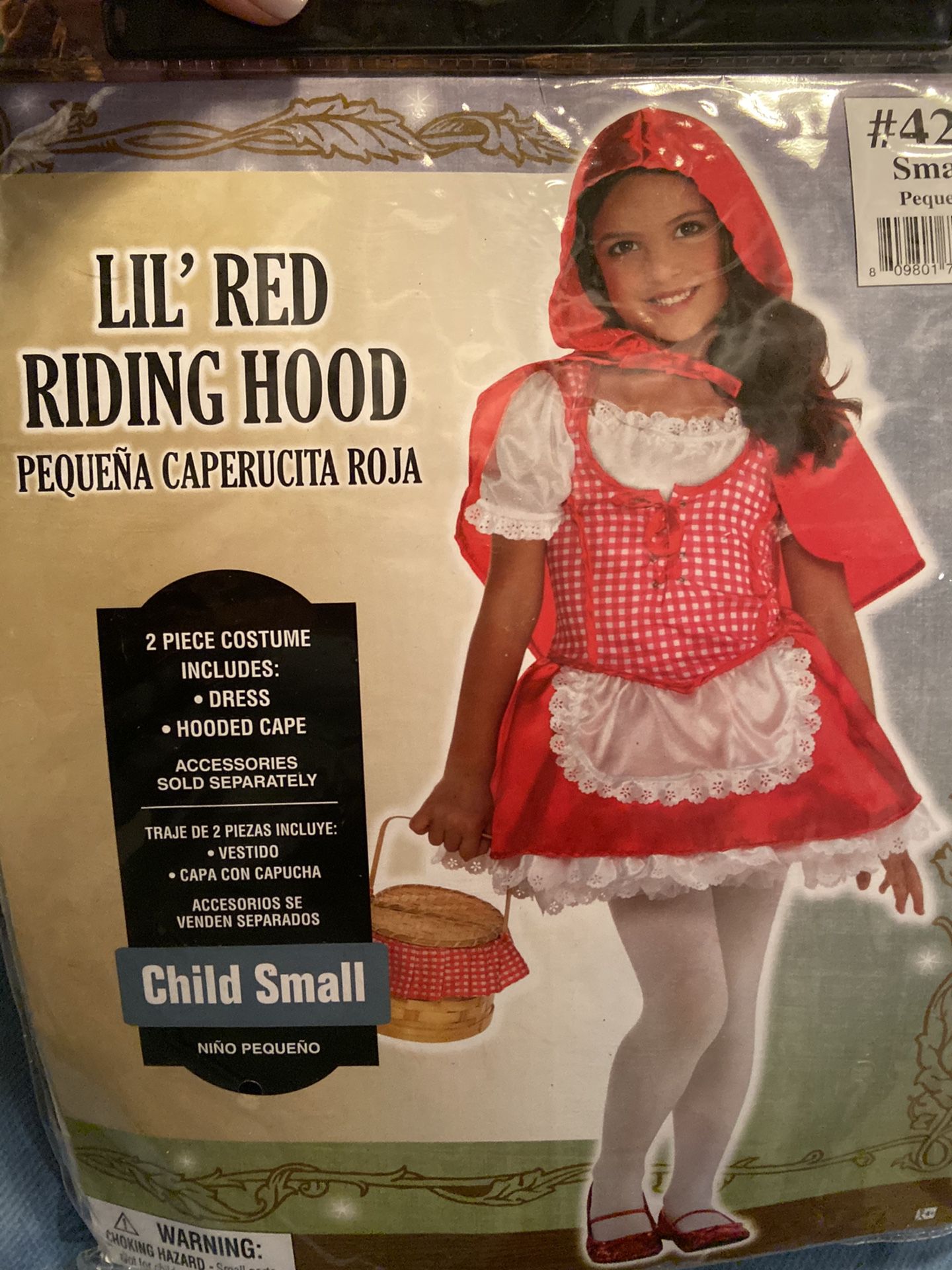 Little red riding hood costume.
