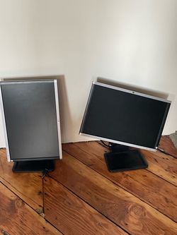 Dual monitors. 20in x 13in
