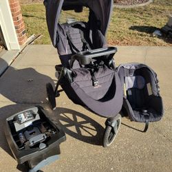 Evenflo Folio3 Stroll & Jog Travel System With EXTRA car seat Base