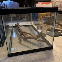 Terrarium/Aquarium 40 Gallons All Glass Bottom With Screen Lid