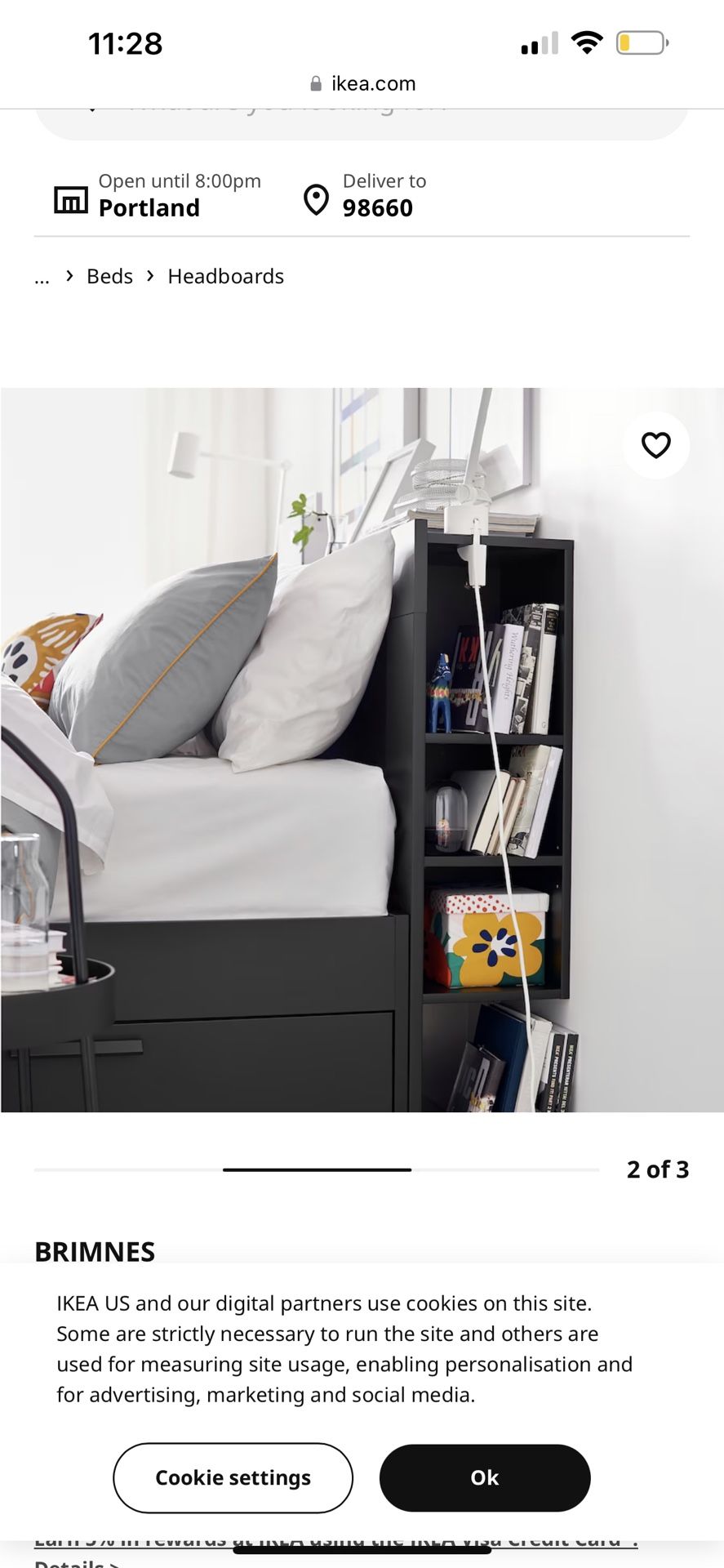 King Size Headboard With Shelving