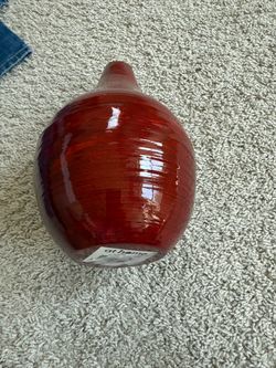 Modern Red Vase For Living Room Decor