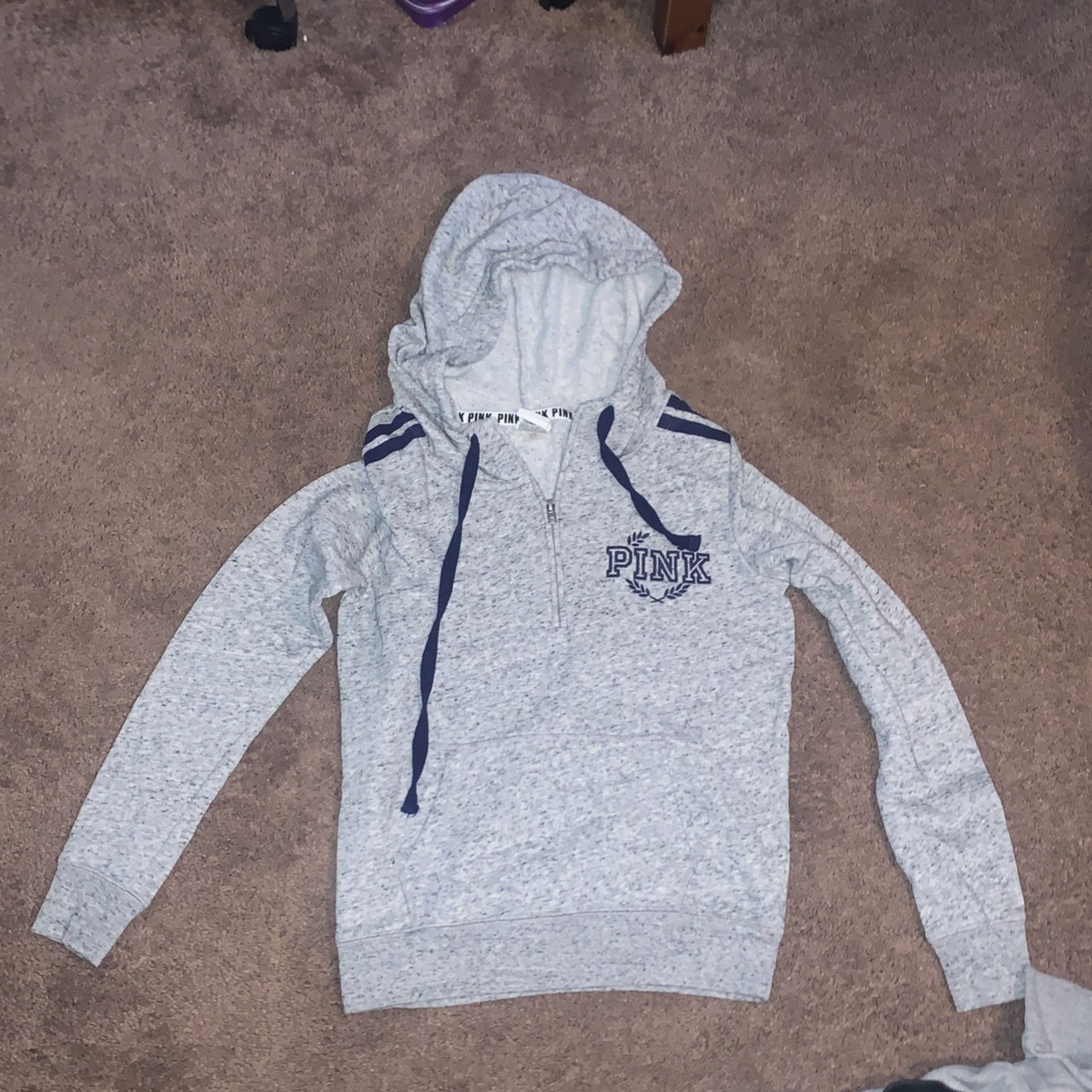 Small Quarter Zip Pink Hoodie