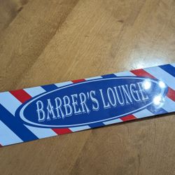 Barber Lounge Metal Sign 