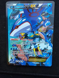 Team Aqua's Kyogre EX Holo Ultra Rare Double Crisis 6/34