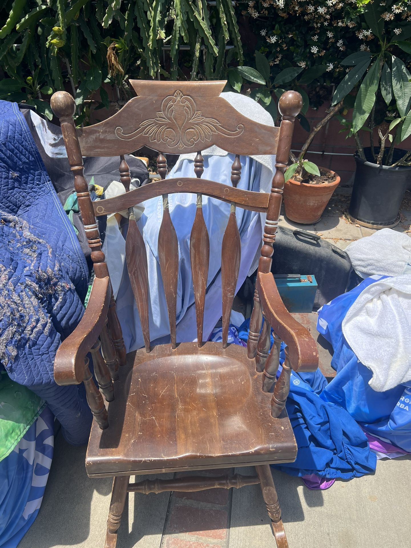 Beautiful Wood Rocking Chair