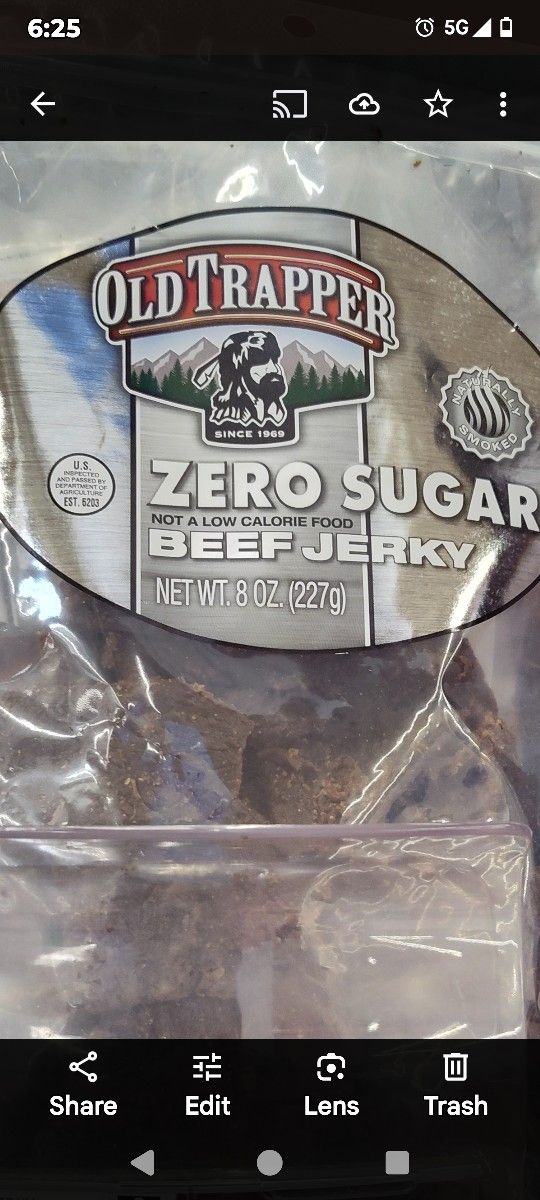 No Sugar Beef Jerky 8 oz