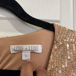 Gold shimmer blouse XL