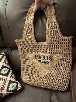 Brand new straw tote