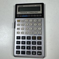 Vintage Casio FC-100 Financial Consultant Calculator - Japan