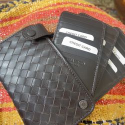 New Sheepskin Leather Credit Card Wallet
