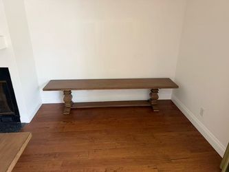 Wood dinning bench