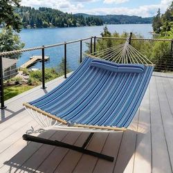 Complete Hammock with Steel Stand – Includes Chains & Hardware in Box