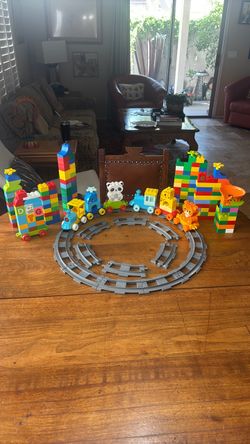 Lego Duplo train and tracks & more