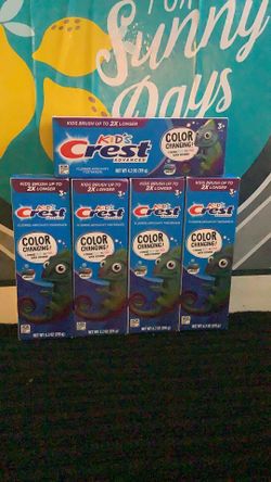 5-Kids crest toothpaste all for $10