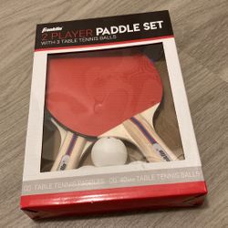 Franklin 2-Player Paddle Set With 3 Table Tennis Balls