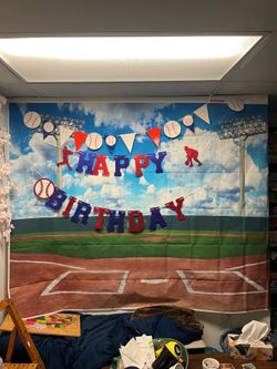 Baseball birthday decorations