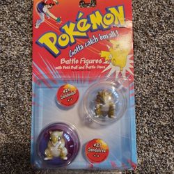 Pokemon Rattata Raticate Battle Figures 1998 Vintage Hasbro Unopened