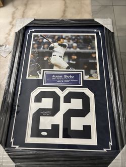 JUAN SOTO NEW YORK YANKS AUTOGRAPH (JSA) OAC 🔥🔥🔥🔥🔥