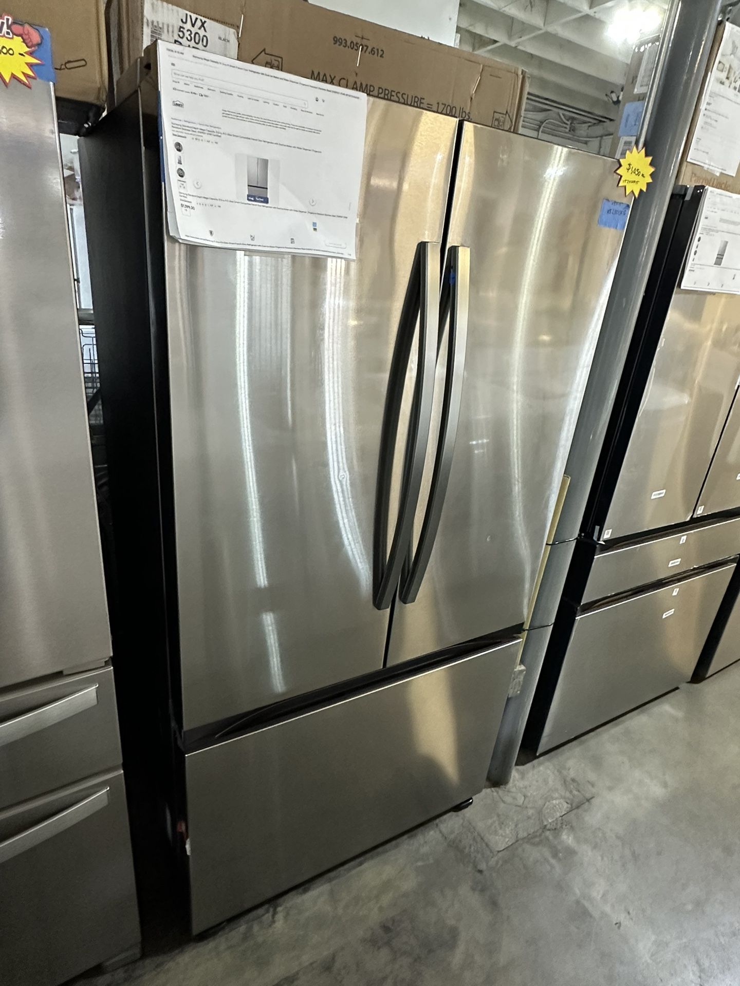 Samsung Stainless Steel Bottom Freezer Mega Capacity Refrigerator Fridge 