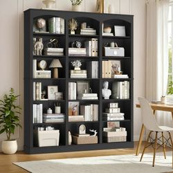 Black 71” Tall 18-Cube Bookcase