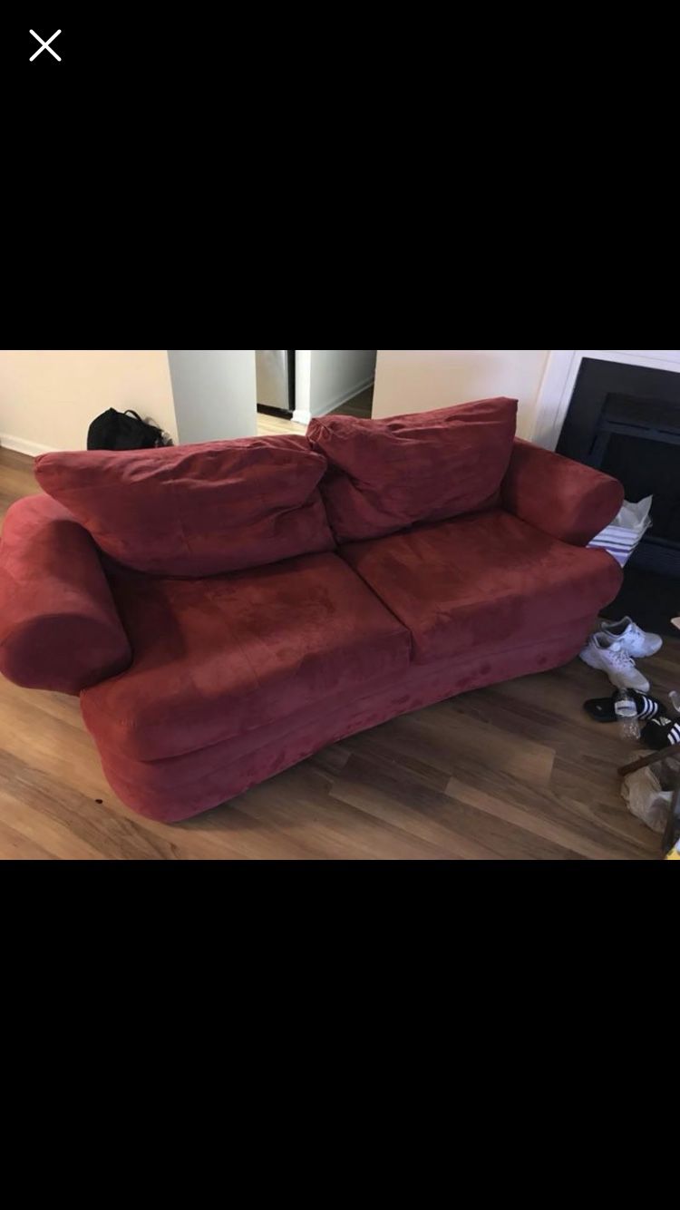 Free red couch