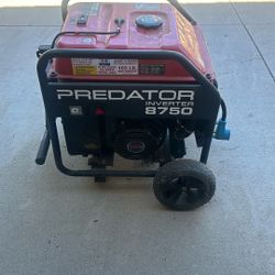 Predator 8750 Inverter Generator (only 10 Hours Old)