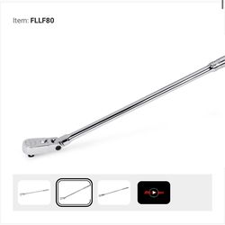 Snap On Ratchet 3/8" Drive Extra Long Flex Head Standard Handle Duel 80