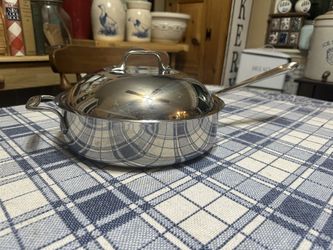 All Clad 3 Ply Stainless Steel Sauté Pan 3 Quart