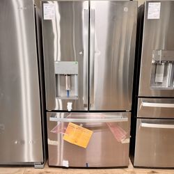 New GE 25.6 Cu Ft French Door Refrigerator GFE26JYMFS  