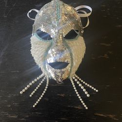 Vintage Handmade Mardi Gras Mask