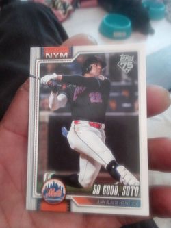 Topps 75 Juan Soto New York Mets Baseball Card