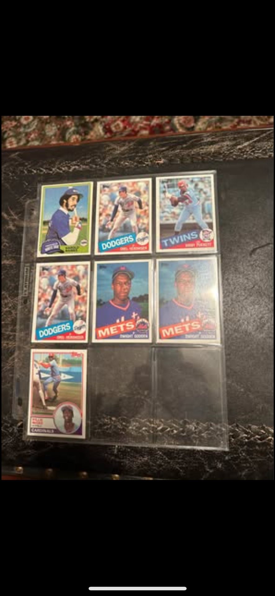 1980s Rookie Cards Gooden Puckett Hershiser Etc 