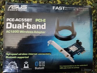 ASUS PCE-AC55BT Dual band AC1200 Wireless Adapter