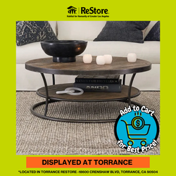 Four Hands Bartlett Round Metal and Reclaimed Coffee Table