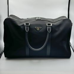 Prada Re-Nylon and Saffiano leather duffle bag