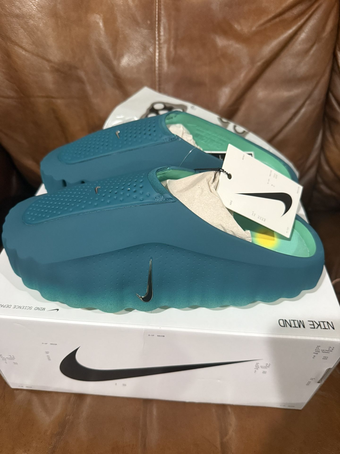 Nike Mind 001 Slide Geode Teal Light Menta