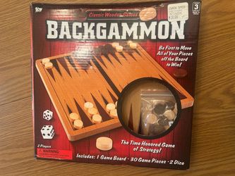 Classic Wooden Backgammon Board Game