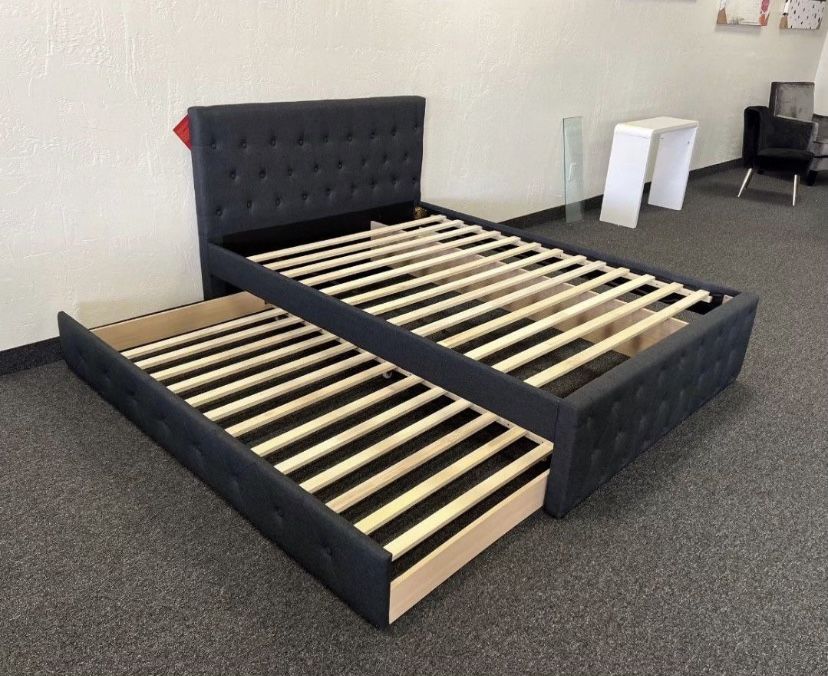 Full Platform Trundle Bed Frame