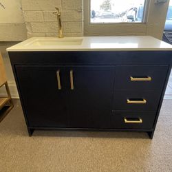New 48” Bathroom Vanity - Left Sided Sink