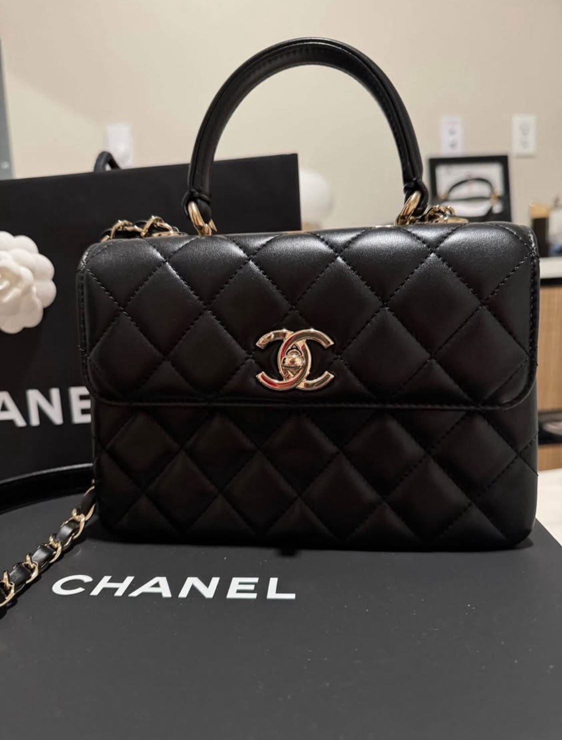 Chanel dual flap bag