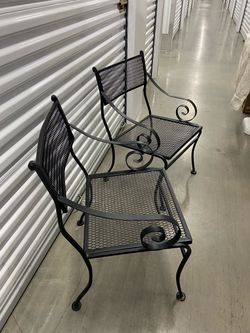 Rod iron chairs