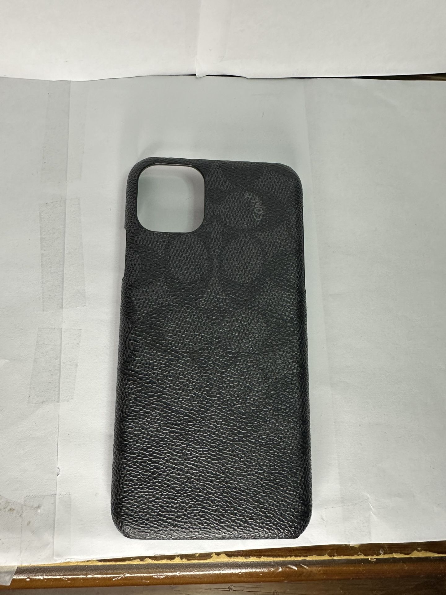 Black Signature Coach Pattern Phone Case โ Fits iPhone X / XS